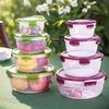 8pcs Set of 4 Containers with 4 Lids,transparent Food Storage Container,Canteens,camping,and Kitchen Storage Containers