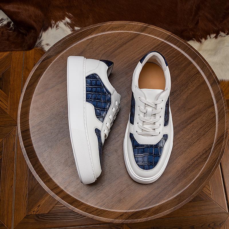 High Quality Men's Shoes 2024 New Fashion Casual Men's White Shoes Breathable Trend Sports Shoes Genuine Leather Male Sneakers