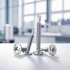 100PCS  M4.2(#8) Drilling Screws, 410 Stainless Steel, for Metal and Wood Finishing, Construction, Production and Maintenance
