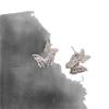 Französische Stil Silber Nadel Schmetterling Zirkonia Ohrstecker - Trendiger High-End Modeschmuck