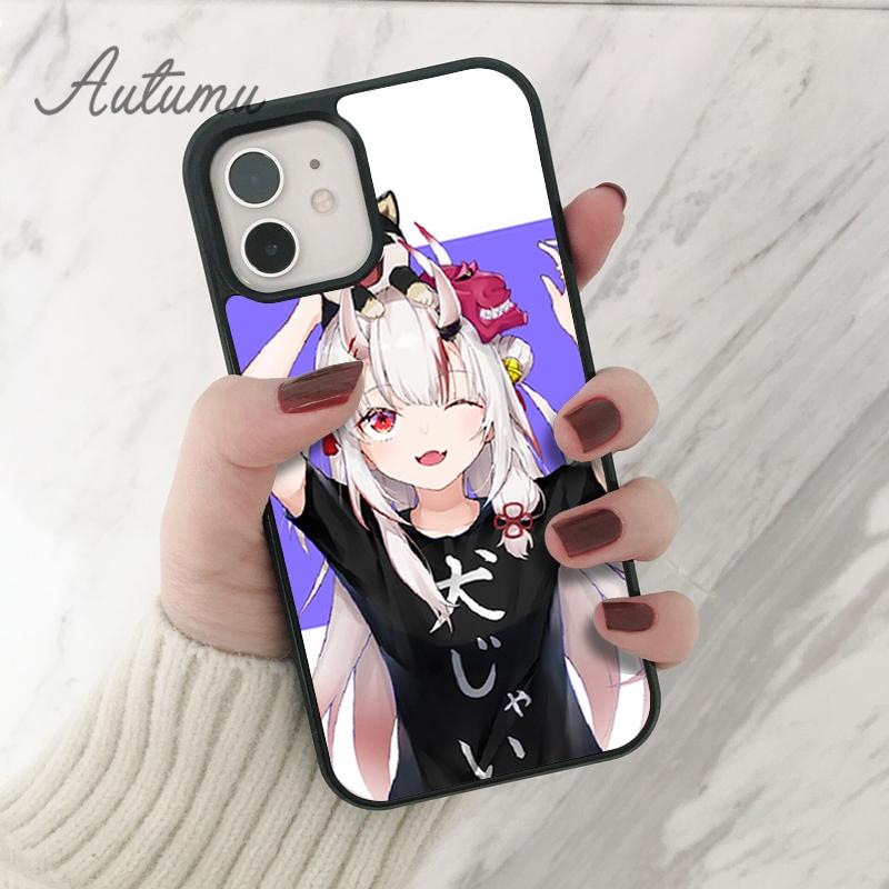 Nakiri Ayame Hololive Girl Phone Case for iPhone 11 12 13 14 Pro Max Mini XR XS SE 2020 6S 7 8 Plus Samsung Galaxy S21 S22 Cover