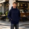 Men's Half Zip Hoodie Color Pullover Sweatshirt