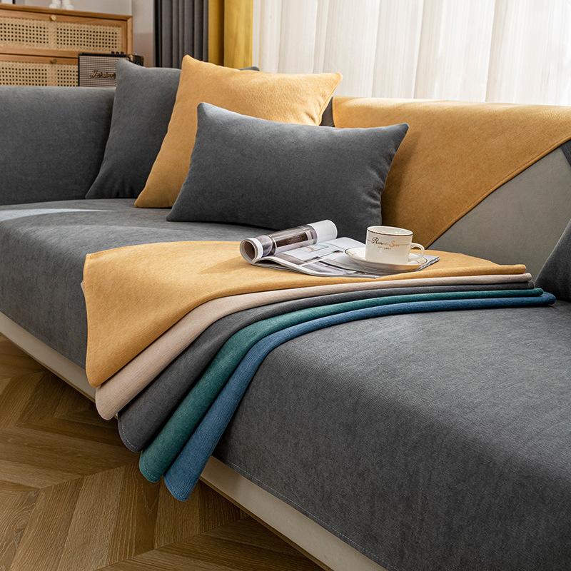 Chenille Sofa Cushion Four Seasons Universal Simple Modern Non-Slip Cushion Stain-Resistant Sofa Cover Thick Cover Towel