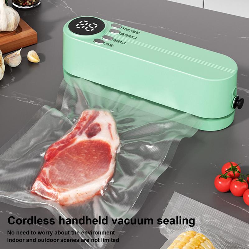Food Vacuum Machine USB Charging Automatic Sealing Tool With 3 Sealing Time Modes Portable Food Saver Bag Sealing Tool Cool