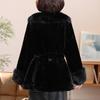 Women's Furry Coat with Faux Fur Collar And Cuff Winter Warm Belted Fuzzy Jacket Long Sleeve Open Front Fluffy Outerwear