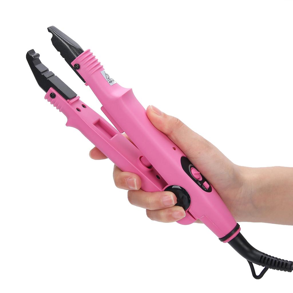 Hair Extension Iron Temperature Change Heated Connector Machine Keratin Tool 110‑240V