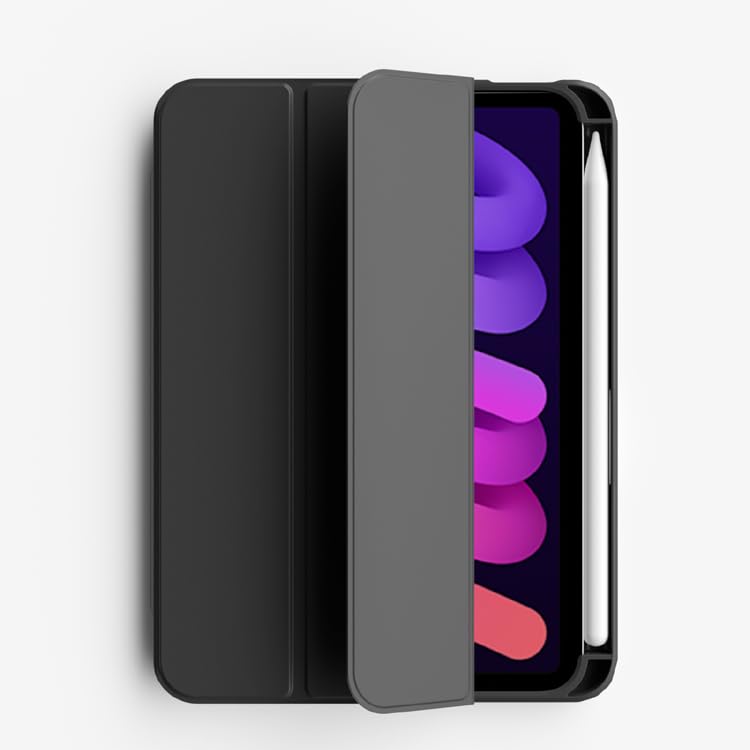 

Aircoat for iPad mini (A17 Pro) Black Shockproof with ApplePancil Charging Slot HIPM2405BK