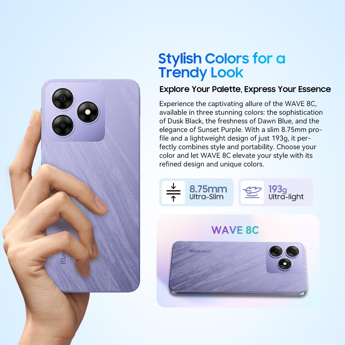 スマートフォン本体 Blackview WAVE 8C 64GB 6GB RAM 0543809425cb6e635f3e3360753574