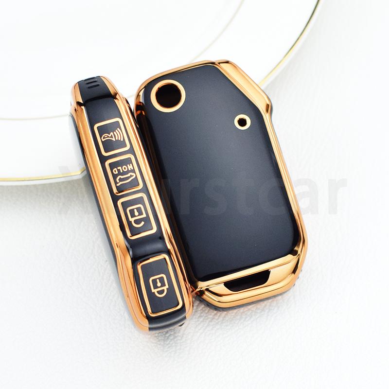 TPU Car Key Cover Case Shell Fob Holder for Kia Proceed Cerato Sportage Ceed Soul Xceed Niro EV Seltos Telluride Sorento K3 K5