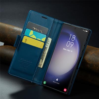 Magnetic Leather Wallet Case For Samsung Galaxy S23 S22 Ultra S21 Plus S20 FE Note 20 A54 A34 A73 A53 A33 A72 A52 5G Flip Cover