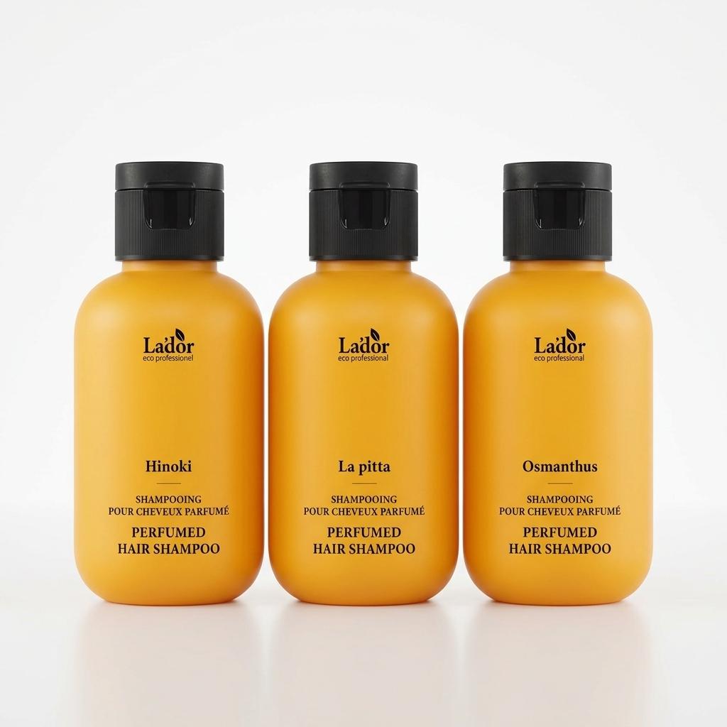 

[Lador]BTS JIMIN Pick Perfume Shampoo Set (530ml + 100ml Mini) - [K-BEAUTY] Niche Scent & Glass Hair Shampoo Discovery Set (100ml x 3)