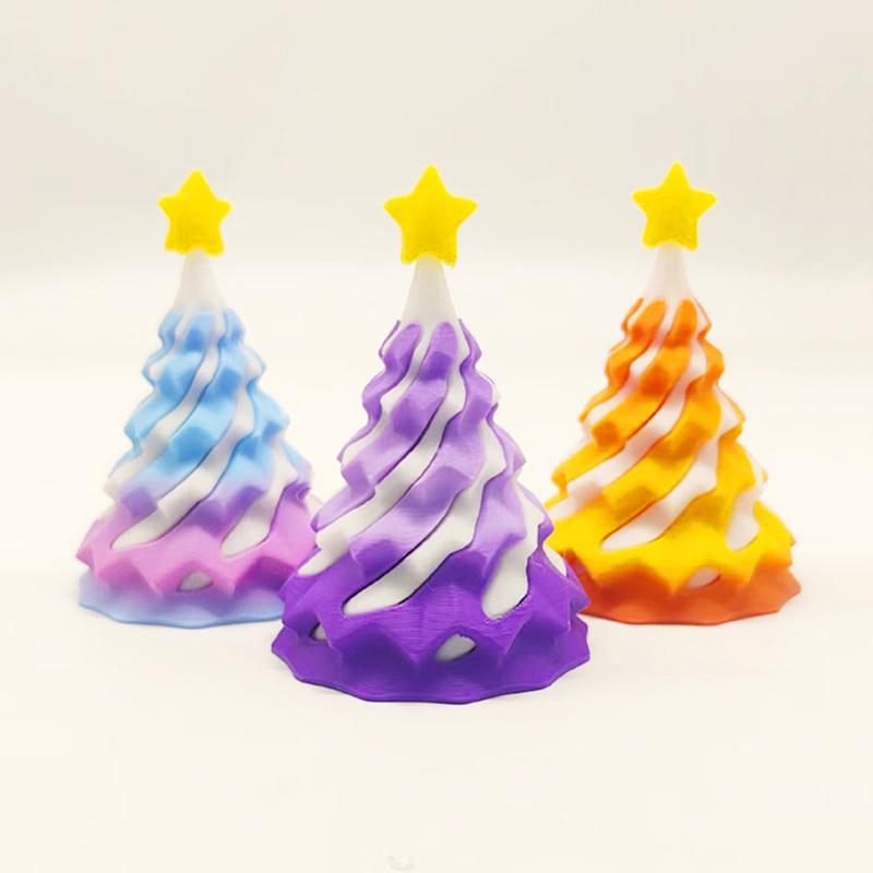 3D Printed Christmas Tree Christams Decoration Desk Ornament 3D Printed Figure Christams Gift for Guestd Home Decorations