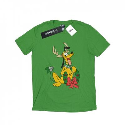 Womens/Ladies Pluto Christmas Reindeer Cotton Boyfriend T-Shirt