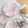 3pcs/lot, 10 & 8 & 6 inch, bone china dinner plates dinner sets, pocelain kitchen plates, ceramic complete plates  dining