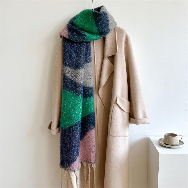 New  Cashmere Scarf Shawl Thicked  Warm Blanket Long Tassels Soft Shawls Neck Wraps Pashmina Scarves Ladies' Luxury Scarf