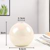 Farbige Perlmutt-Kugelform Keramikvase Schreibtischdekoration Blumenarrangement Künstliche Blumenvase Raum Ästhetische Deko