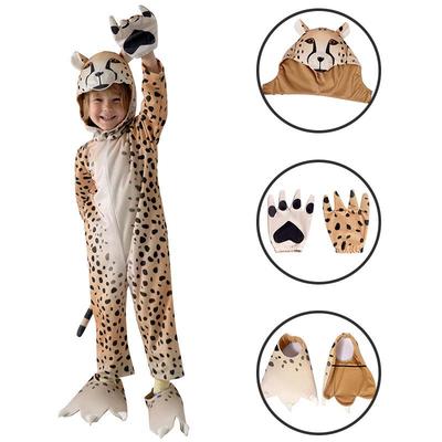 Tuta Cosplay da Leopardo per Bambini - Costume per Halloween e Recita all'Asilo