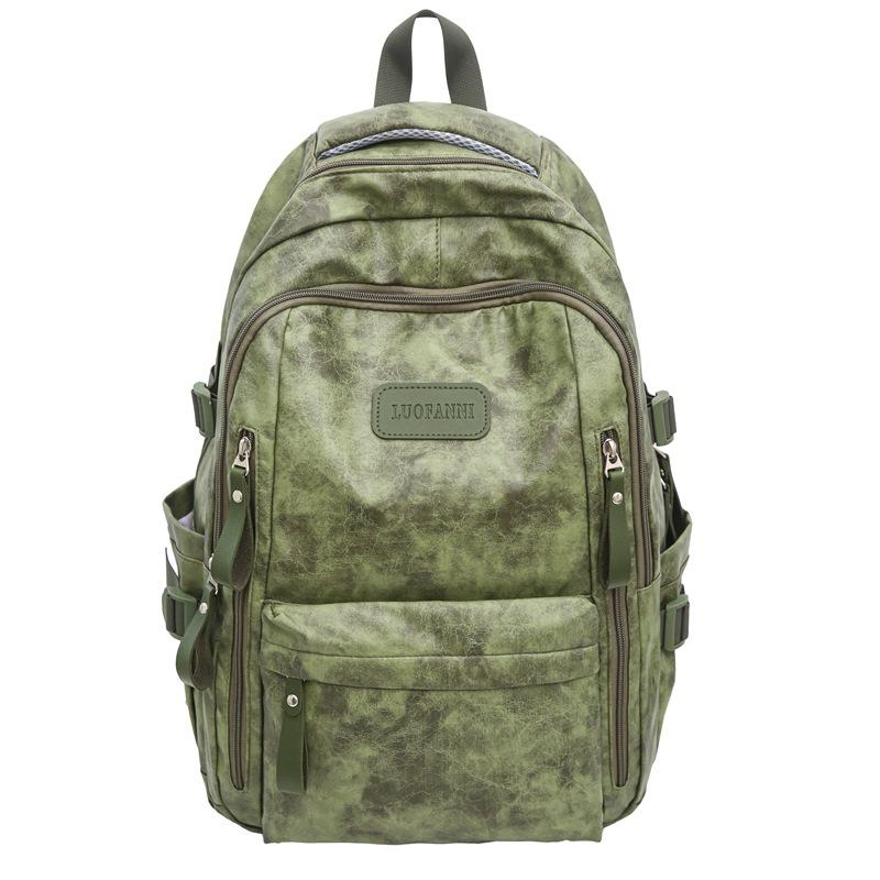 

Студенческий школьный рюкзак для мужчин и женщин с принтом тай-дай зелёный