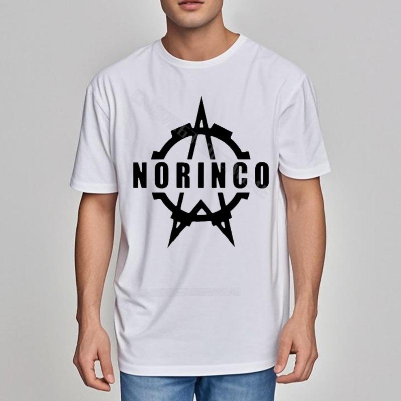 Top Tees Brand Quick Dry T Shirt Norinco Logo On Black Shirt Brand Round Neck Tee Fashion Streetwear Tshirts Breathable