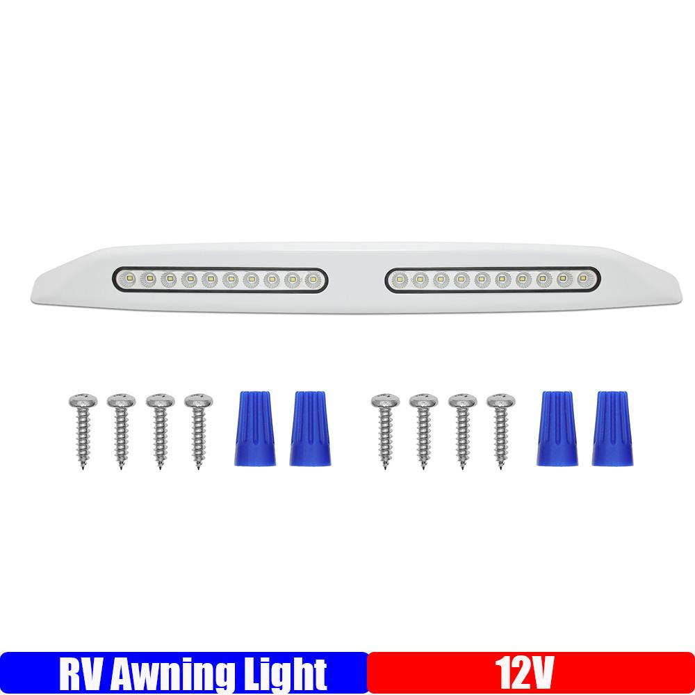 ZMFJH 20 светодиодный фонарь для веранды кемпера 12 В 6 Вт, светодиодная полоса для маркизы RV, водонепроницаемая лампа для яхты, морского судна, фургона Light