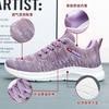 Women's shoes casual shoes, a pair of hair shoes, women's spring new mesh shoes, versatile single shoes, flying woven breathable running shoes