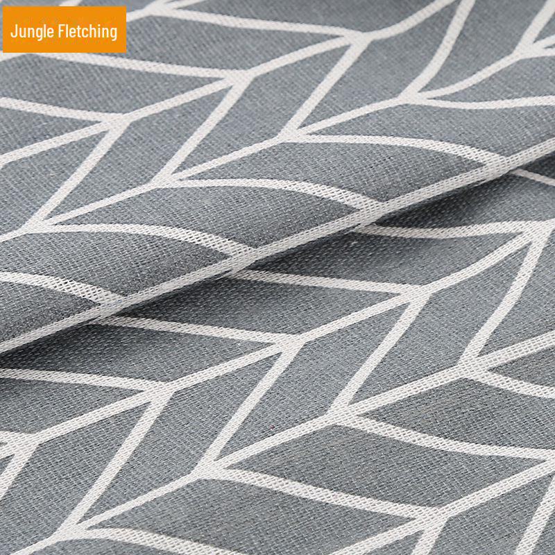 Floral Plaid Cotton-Linen Fabric for Tablecloths, Curtains, Sofas, and DIY Projects