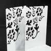 2Pieces Metal Book Ends for Desk and Shelf Hollow Flower Bookends Heavy Duty Bookends Slip Resistant Book Support