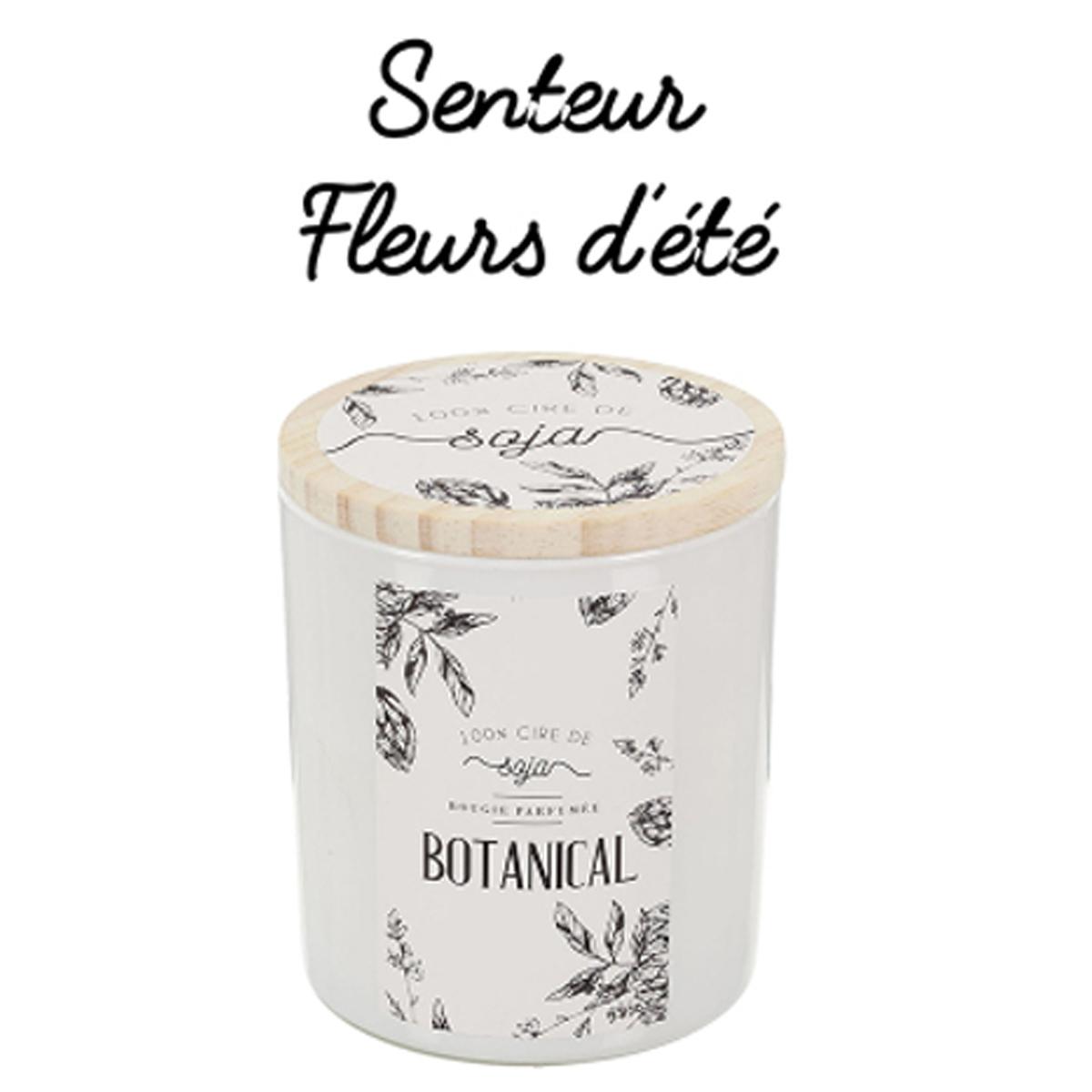 

Les Trésors De Lily [A2306] - Ароматическая соевая свеча Botanical - 10x9 см (летние цветы) бежевый