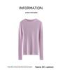 Women's Striped 100% Cashmere Round Neck Sweater - Autumn/Winter Collection