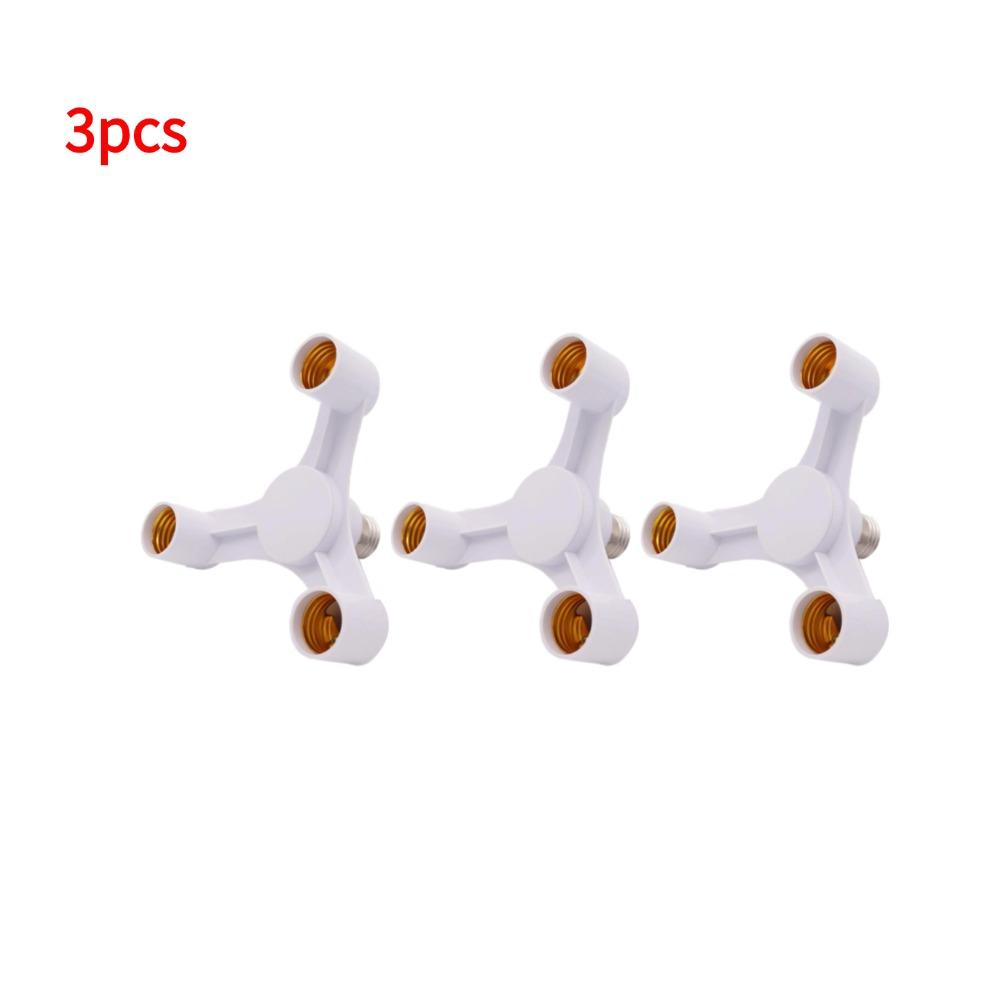 3 In 1 E27 To E27 Extended LED Bulb Socket Splitter Adapter Bracket for Photo Studio Restaurants E27 Lamp Socket Adapter
