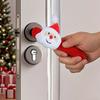 Christmas Decorations Door Handle Covers with Hanging Bells Soft Christmas Decors Xmas Pendant For Family Festives Accessories