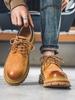 Herren Retro Britischer Stil Low-Top Mattierte Lässige Wanderschuhe - Sommer Vielseitige Dicksohlige Trendige Outdoor-Schuhe