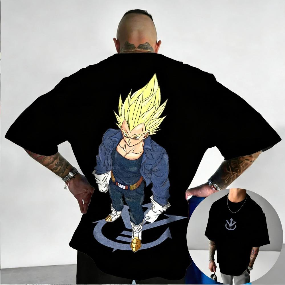 Plus Size Dragon Ball Anime Printed Men WomenTshirt Casual Parent Child Tops Summer Street Wear Harajuku Style Fashion Y2K
