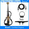 IRIN 4/4 Smart Electric Violin Fiddle Carbon Fiber Electric Silent Violin String Instrument with Cable Shoulder Rests Headphones