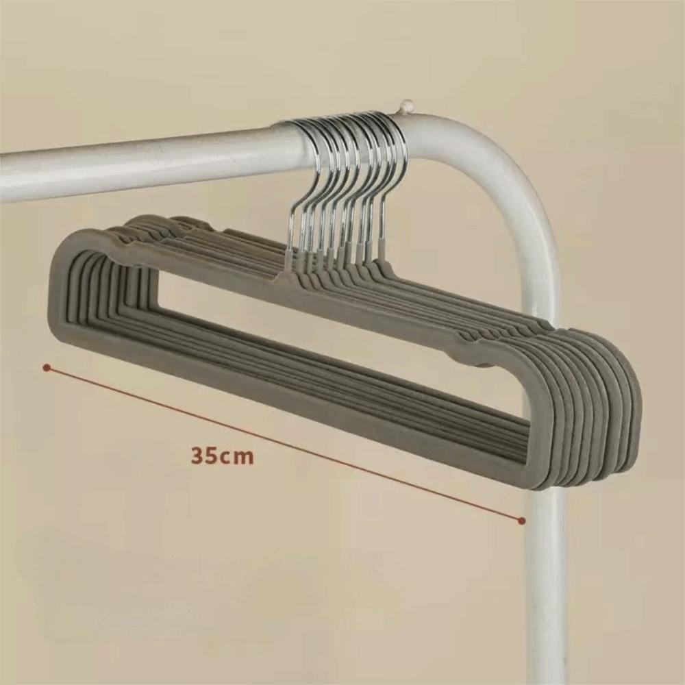 5/10Pcs Non Slip Velvet Hangers Space Saving Thin Felt Pants Hangers 360°Swivel Hook Clothes Hanger for Towels,Tank Top,Coat