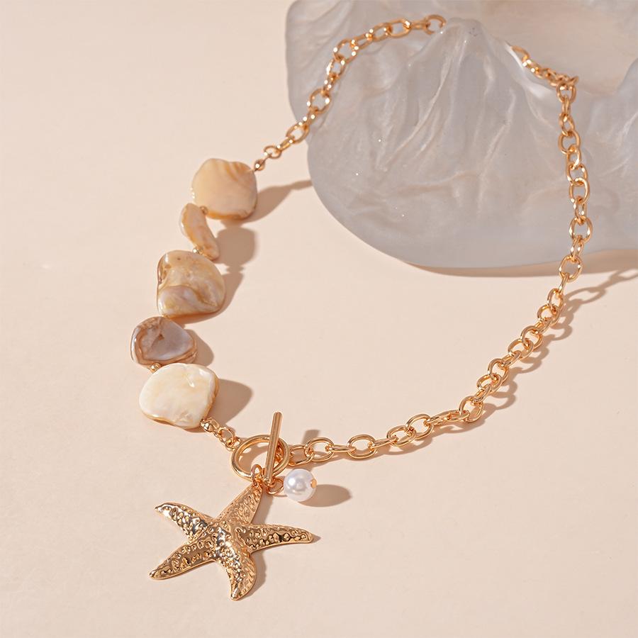 Seaside Vacation Wind Starfish Ocean Series Silver Needle Earrings Summer Personality Temperament Necklace Bracelet Earrings
