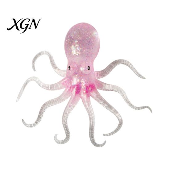 Octopus Sensory Tool Mini Glitter Squeeze Toy, Simulated Stress Relief Shape Toy Soft Sea Animal Shaped Fidget for Relaxation