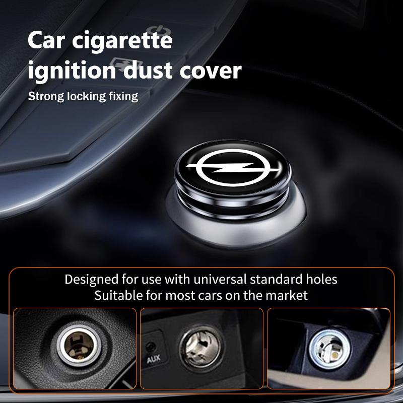 Alloy Socket Dust Cover Lighter Plug Car Cigarette Lighter Cap For Opel Corsa Astra H G J Insignia Vectra Zafira Meriva