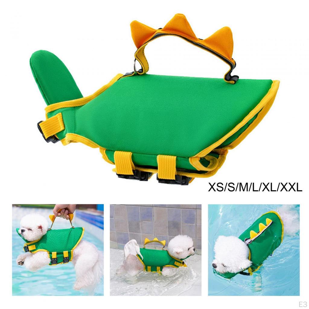 Hund Schwimmweste Rettungsweste Kleidung Haustier Schwimmhilfe zum Schwimmen
