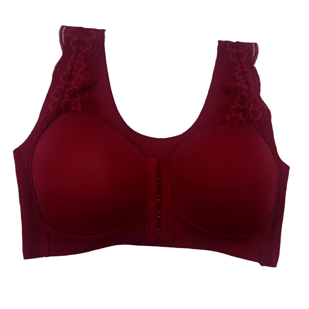 Zeriluna Lace Tank Top Bra Front Clasp Design, Available In Multiple Colors, Comfortable and Supportive Wireless Bra