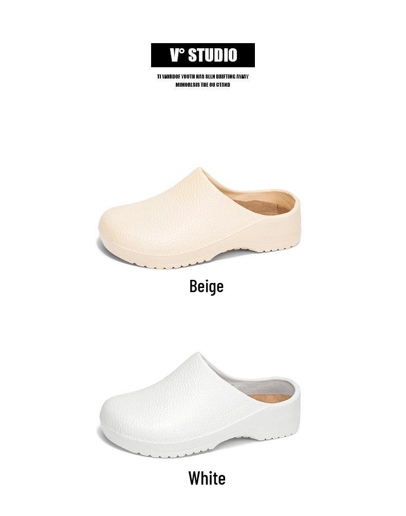 Letní styl protiskluzové sandály s uzavřenou špičkou: Odolné proti opotřebení, Bez zápachu, Unisex pro vnitřní, venkovní a kuchařské použití