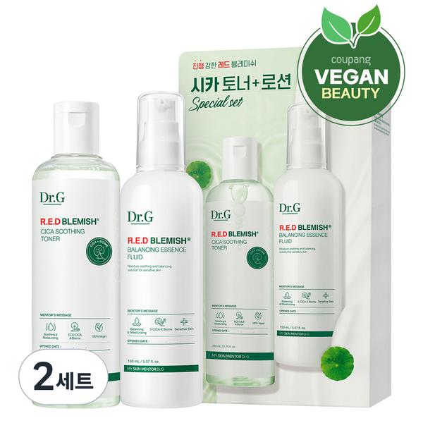 

Dr.G Red Blemish Cica Soothing Toner 200мл + Essence Fluid 150мл набор, 2 комплекта