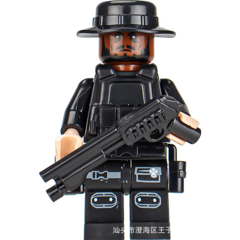 Ninja Warrior Superhero Doll With Weapon Single Building Block Assembly Toy