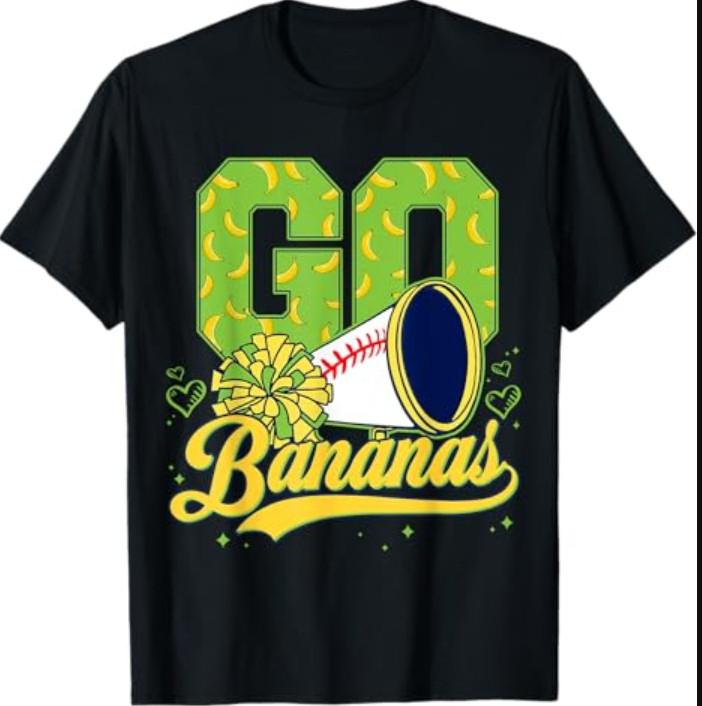 Go Banana Cheering Banana Lover Men Women Kids T-Shirt Unisex T-Shirt XXL