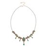 Bohemia Tibetan Tassel Necklace Rhinestone Forehead Chain Retro Ethnic Style Necklace  Girls