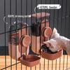 Automatic Pet Water Bottle with Hanging Cage & Cat Food Bowl Set