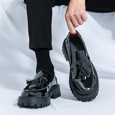 Casual Schoenen Heren Comfortabele Rijloafers Lichtgewicht Mocassins Heren Mode Pailletten Bling Feest Bruiloft Zwart Jurk Flats Kwastje