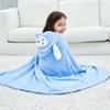 Children's Hooded Bathrobe - Coral Fleece Cartoon Design for Infants and Toddlers