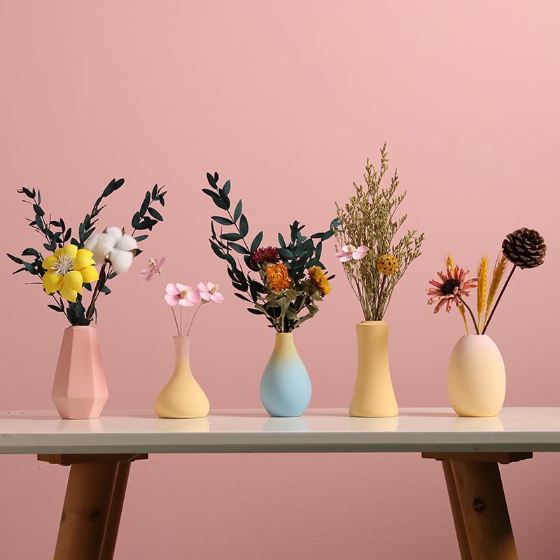 Morandi Style Small Vase: Coffee Table, Living Room, Dried Flower Arrangement, Homestay & Home Decoration