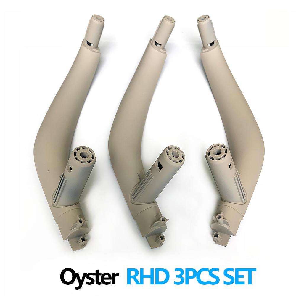 3PCS Set LHD RHD Interior Door Left Right Pull Handle Trim Cover For BMW X5 X6 F15 F16 2014-2018